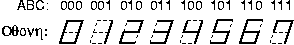 Driving a 7-segment display with 0-7 numerals