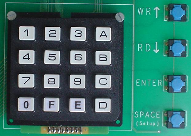 keyboard for typing input values in Hex (first type)