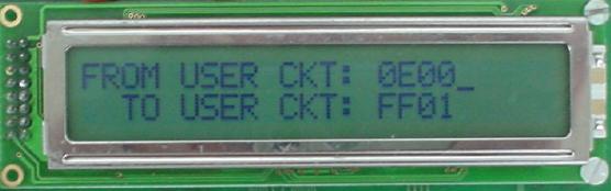 LCD after keyboard input *and* ENTER is depressed
