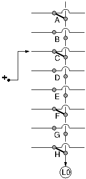 Multiplexer drawn as 8x1 ROM