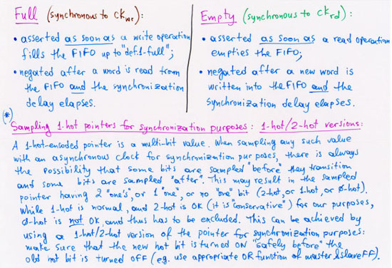 Synchronized Empty/Full Generation: explanations