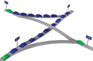 Head-of-line blocking in single-lane highways